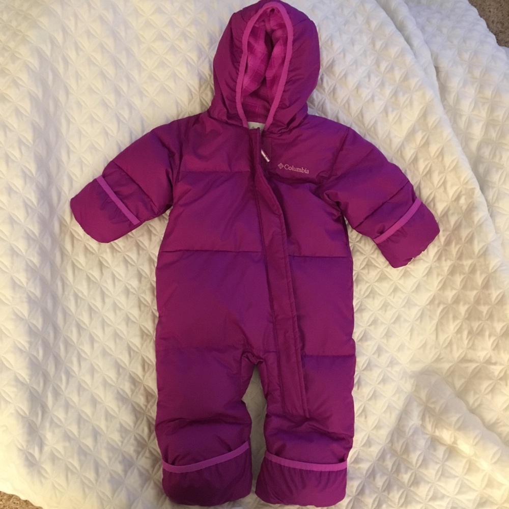 NWOT Columbia Snowsuit Girls 6-12 months